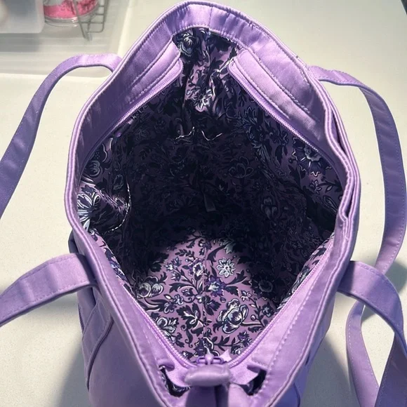 Vera Bradley Lavender Petal Small Tote Bag - Picture 5 of 6